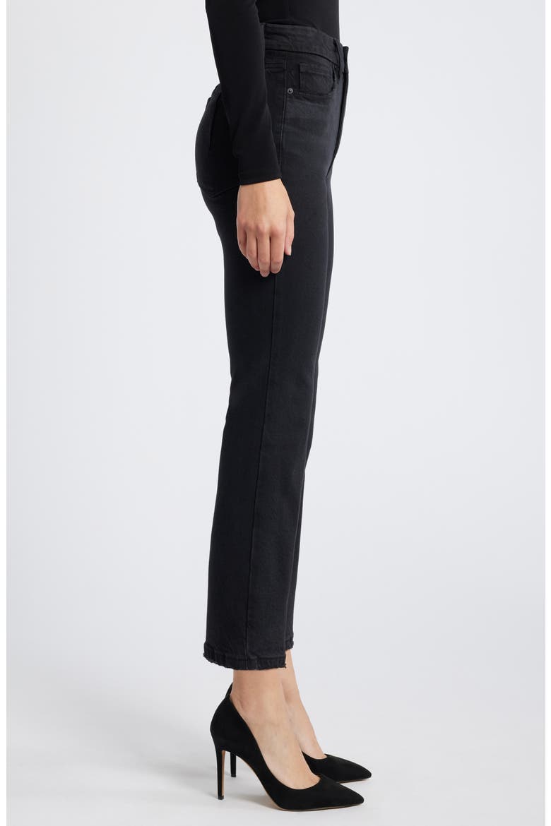 Good Crop Straight Leg Jeans, Alternate, color, BLACK340