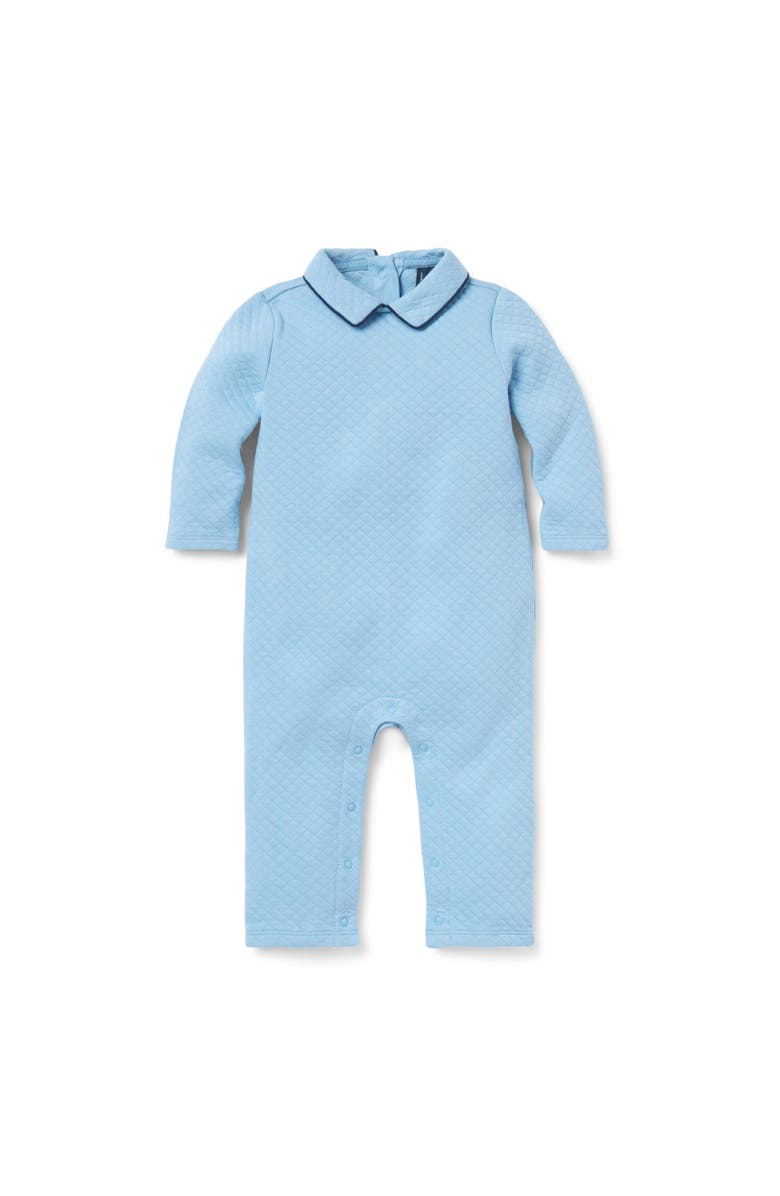 Janie and Jack Baby Quilted One-Piece, Main, color, Blue
