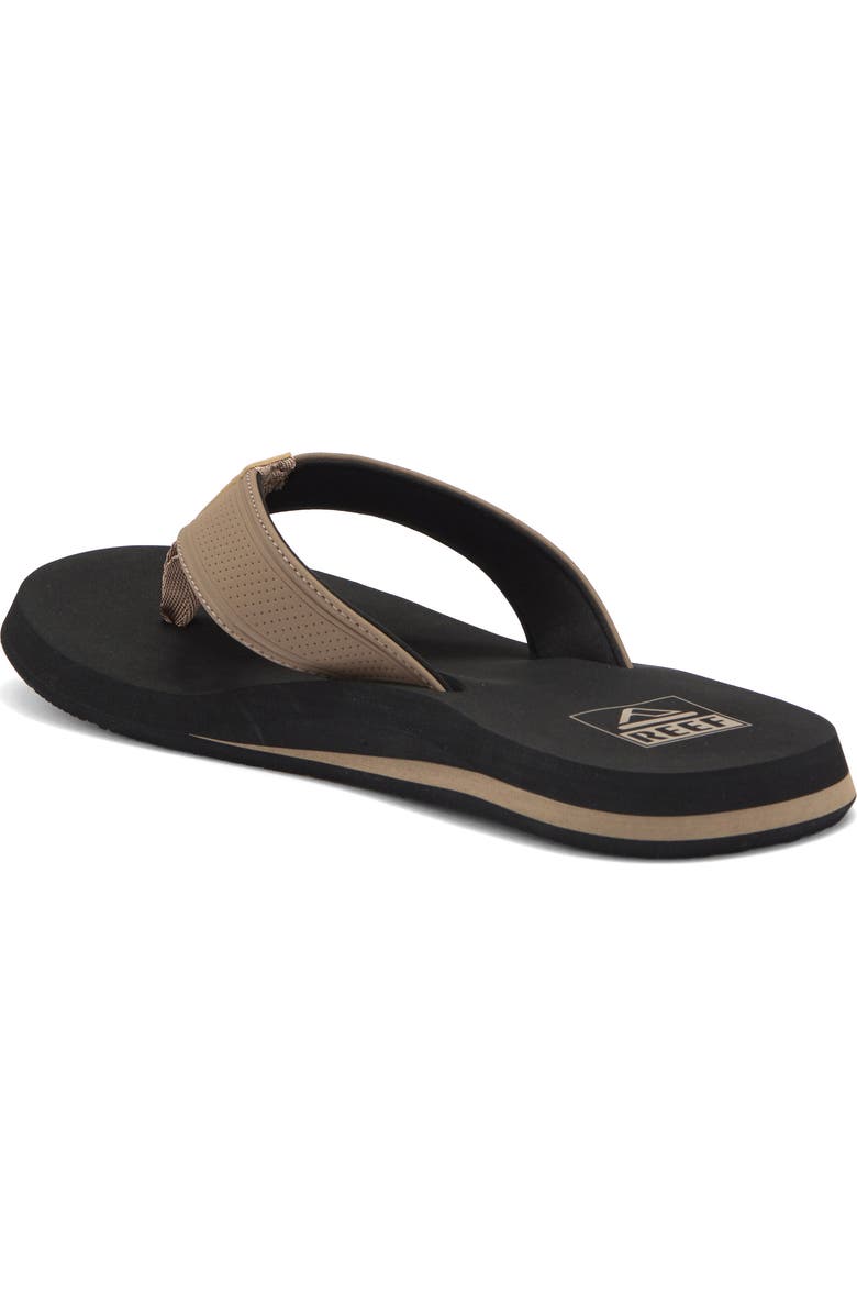 Reef The Layback Flip Flop, Alternate, color, Black/ Tan