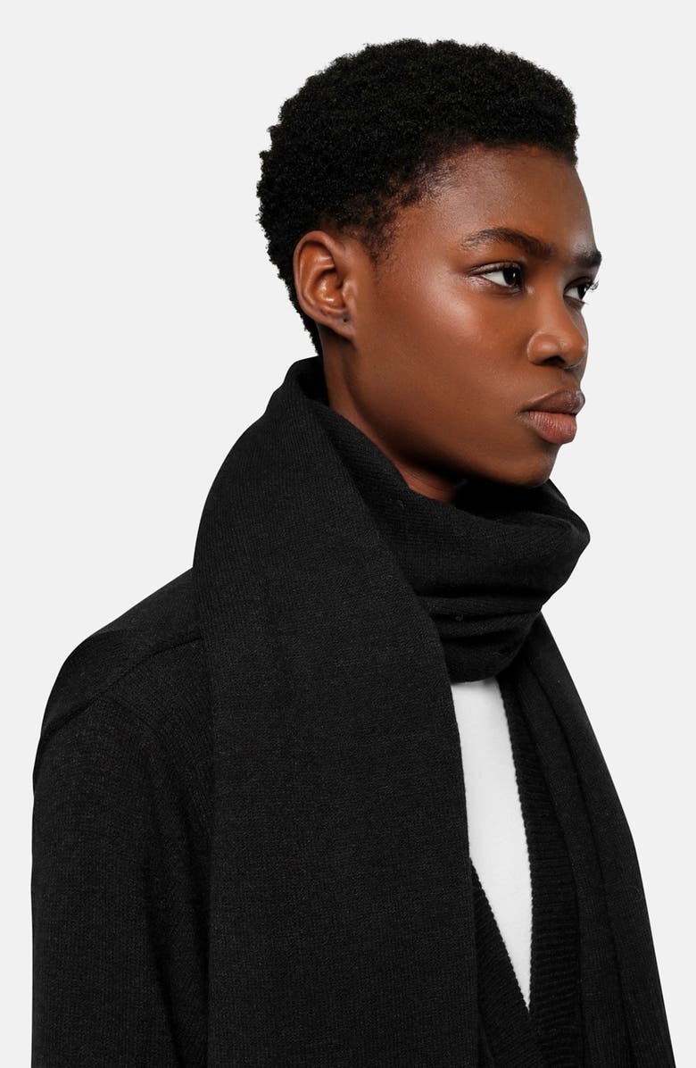 Apparis Harris Scarf, Alternate, color, Noir