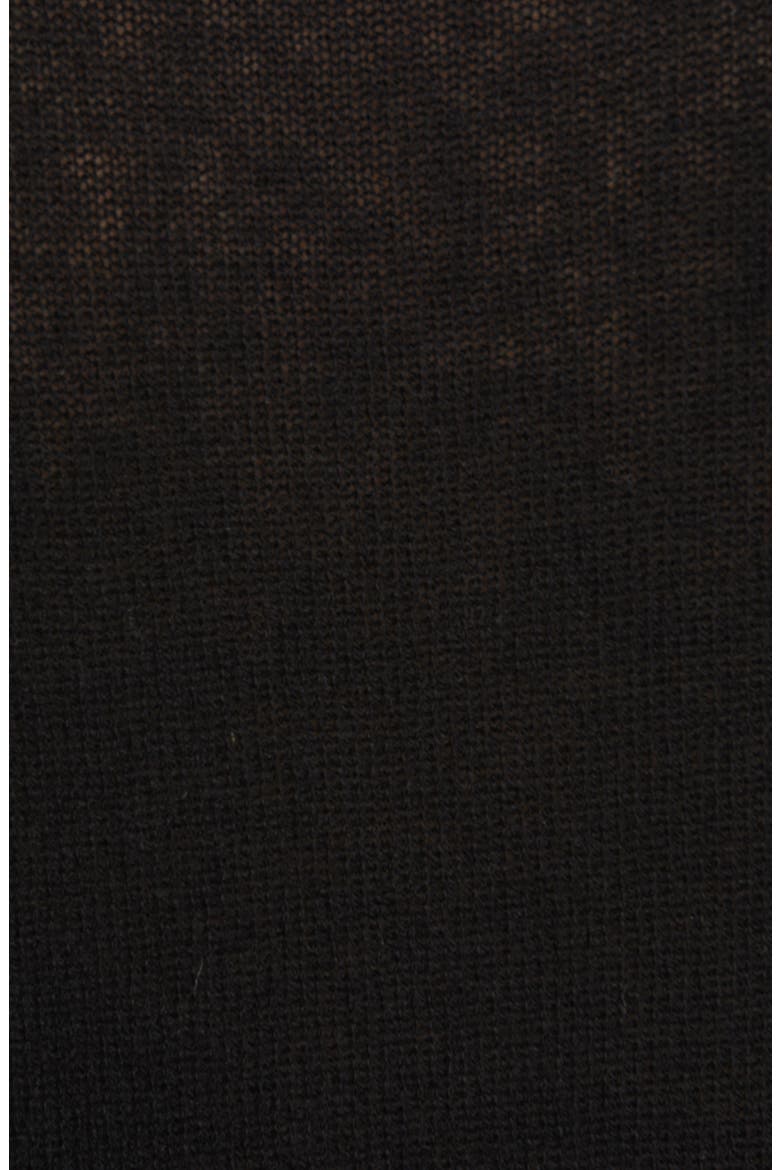 Distressed Cashmere Sweater, Alternate, color, BLACK