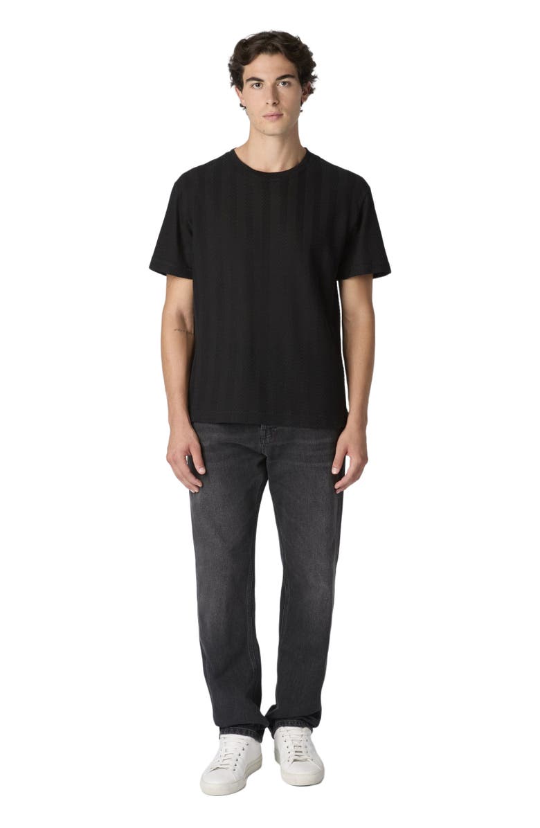 Missoni Crew Neck T-shirt In Cotton-viscose Raschel, Main, color, Black