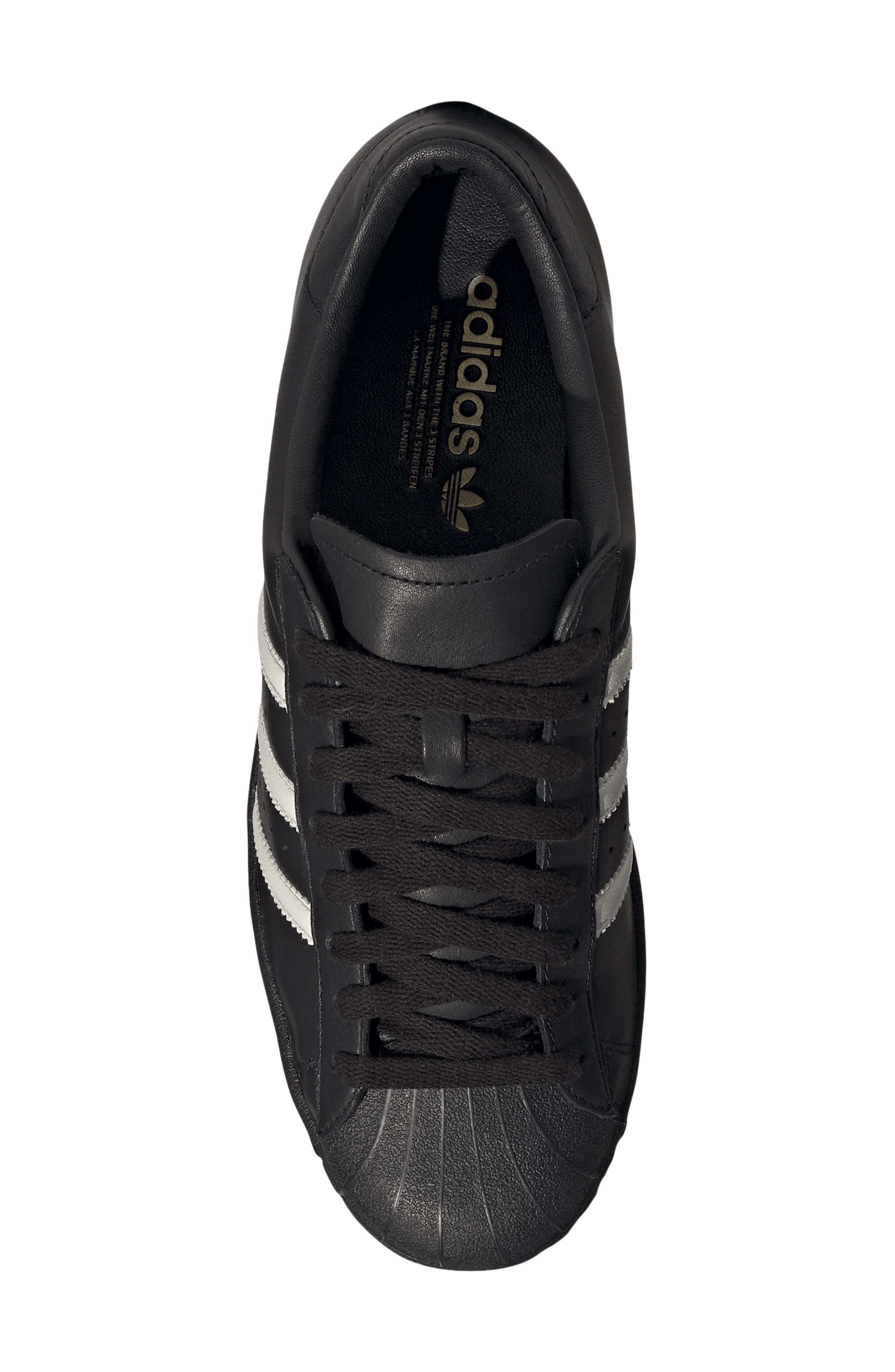 adidas Gender Inclusive Superstar Vintage Sneaker, Alternate, color, Black/ Core White/ Black