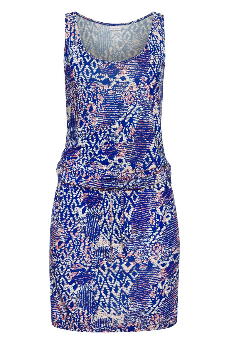 Patterned Tank Dress, Alternate, color, Blue Multi