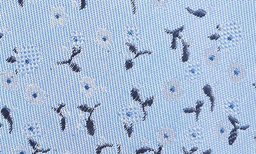 Tom Baine Floral Jacquard Tie In Blue