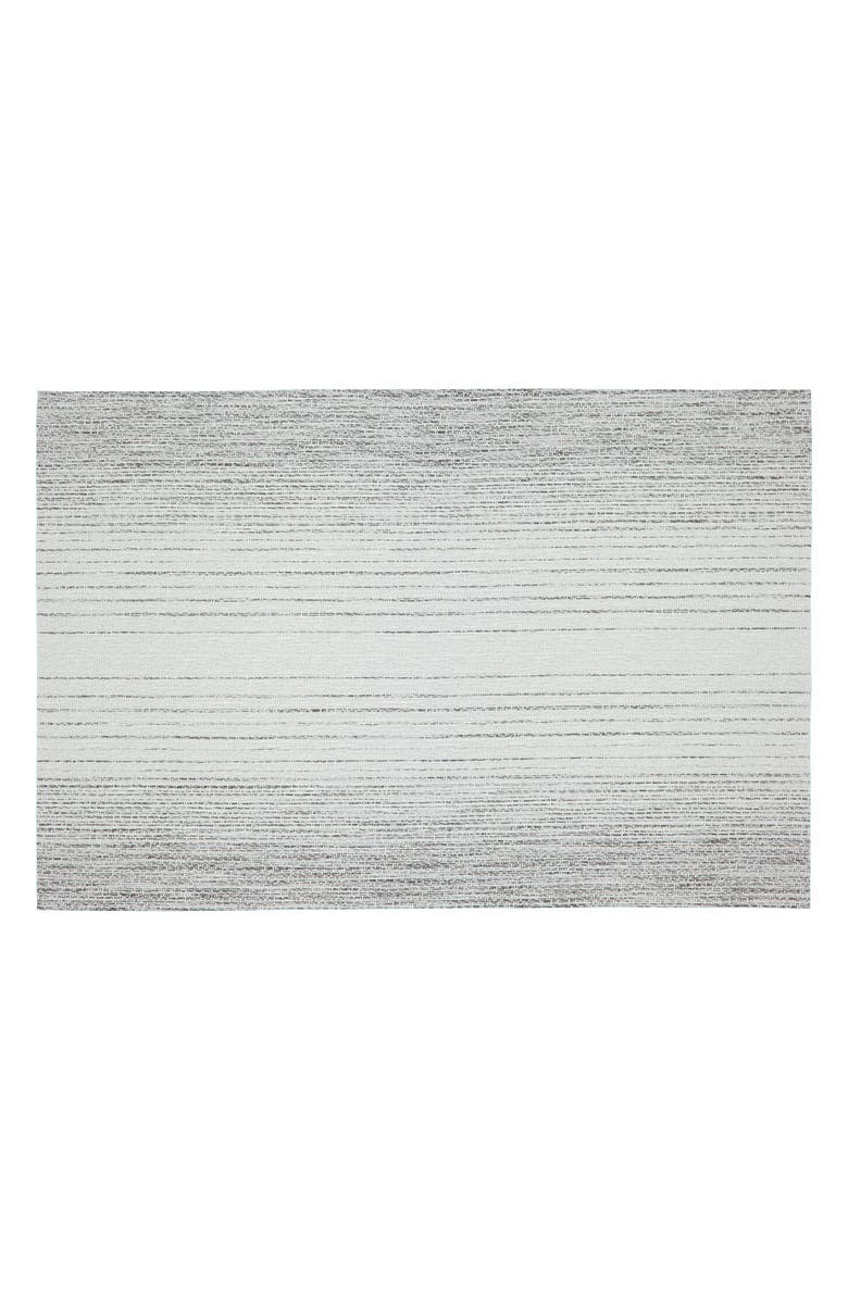 DAINTY HOME Set of 6 Vinyl Placemats, Main, color, Ombre Stripe Silver