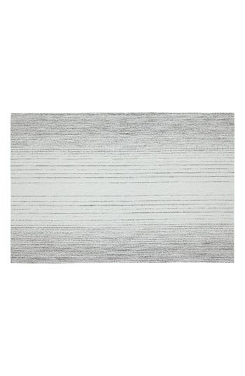 Dainty Home Set Of 6 Vinyl Placemats In Ombre Stripe Silver