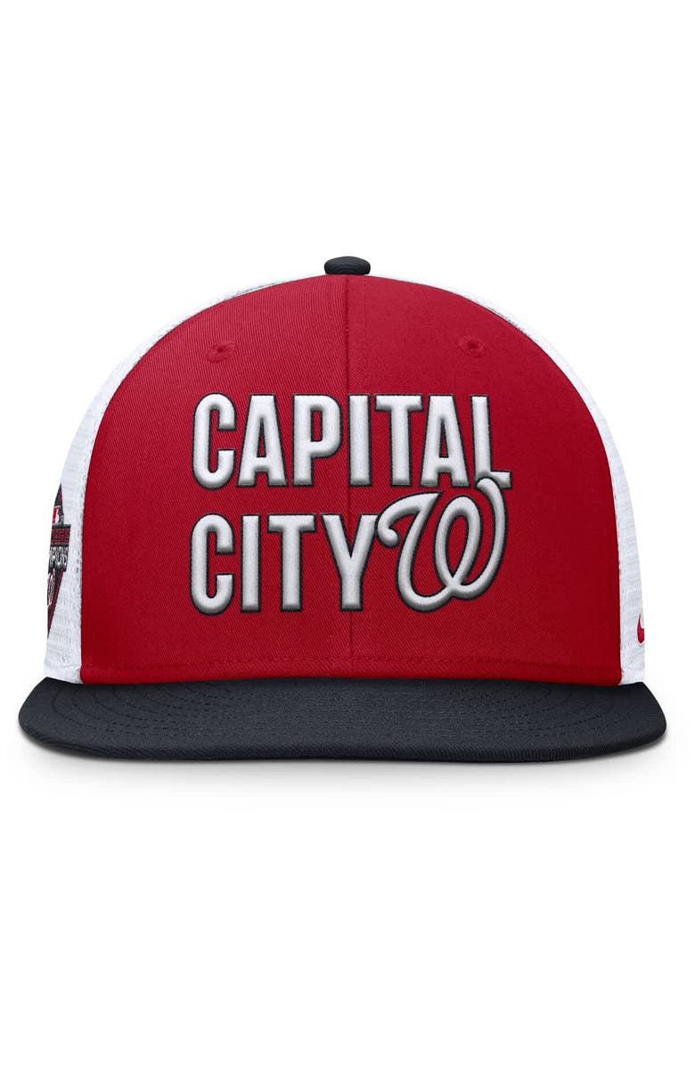 Nike Men's Nike Red Washington Nationals Pro Trucker Snapback Hat, Alternate, color, Red
