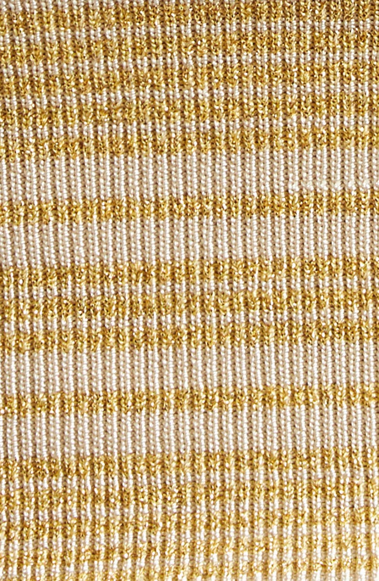 Missoni Ruched Metallic Tube Top, Alternate, color, Gold Tones