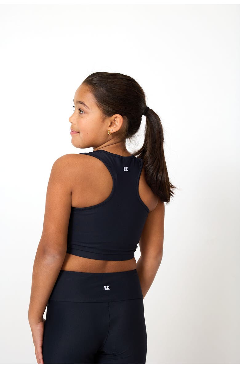 Courtside Kids Crop Top, Alternate, color, Black