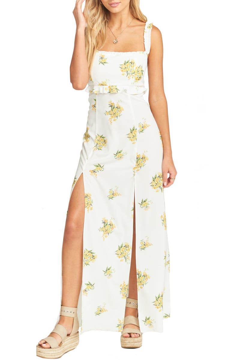 Show Me Your Mumu Bristol Floral Side Slit Maxi Dress, Main, color,