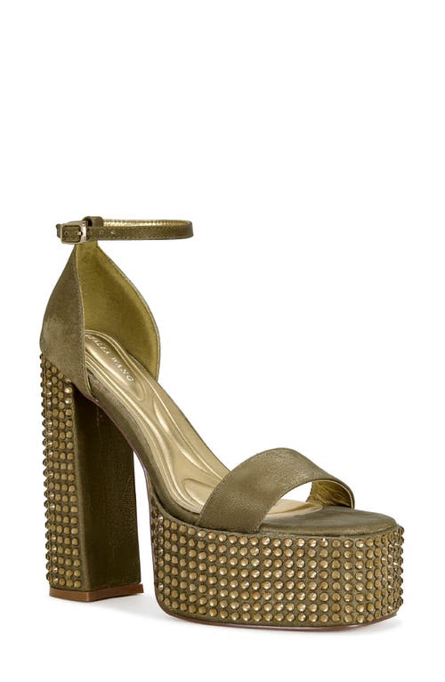 Azalea Wang Wilma Ankle Strap Platform Sandal In Brown