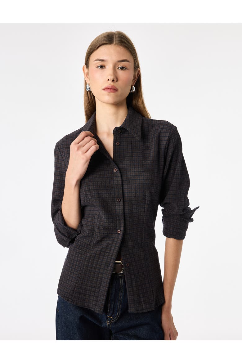 Checked Shirt, Alternate, color, BROWN CHECK