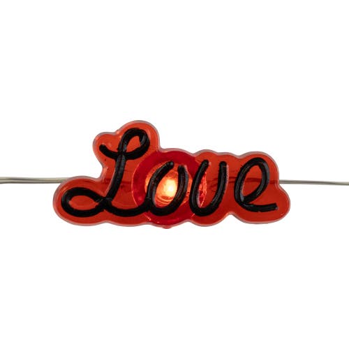 Northlight 20-count Red Valentine's Day Love And Heart Led Fairy Lights, 6.25ft, Copper Wire In Red