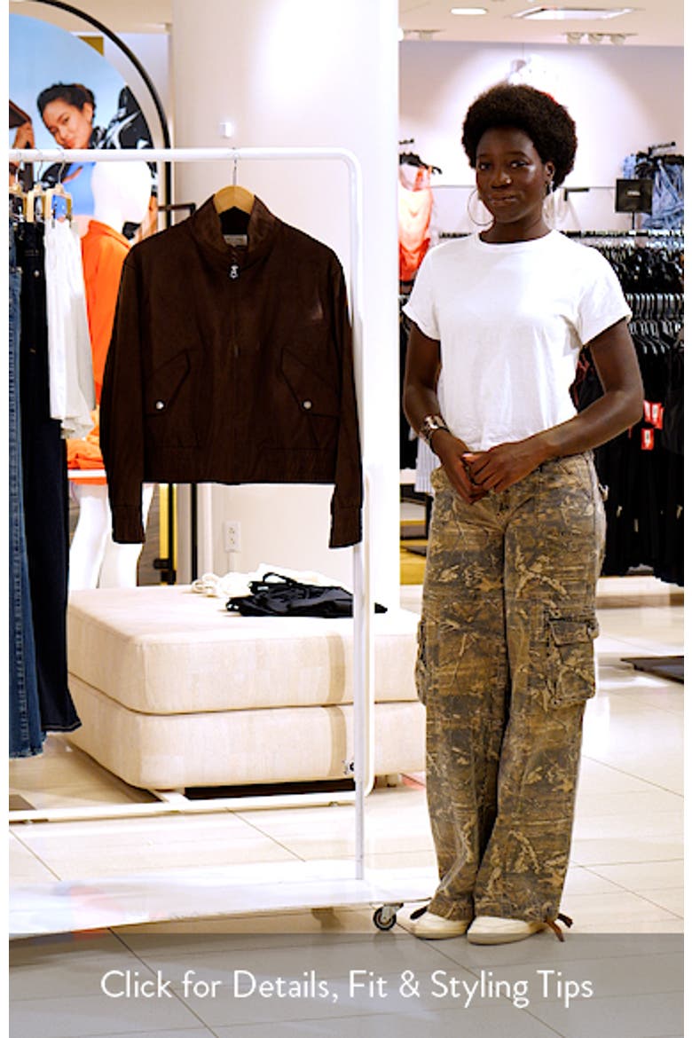 Eliza Faux Suede Bomber Jacket video