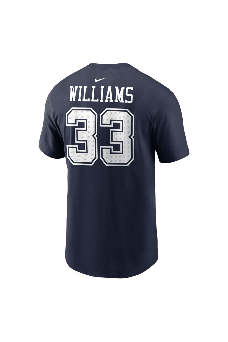 Men's Nike Javonte Williams Navy Dallas Cowboys Name & Number T-Shirt, Alternate, color, Navy