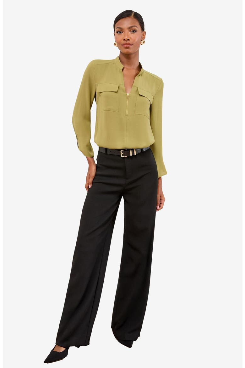 Half-Zip Shirt, Alternate, color, GREEN