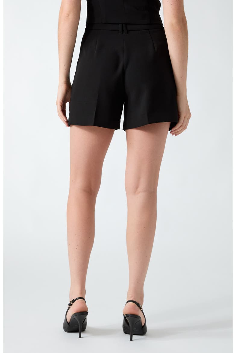 Theoline Pleated Shorts, Alternate, color, JBLACK-BLACK