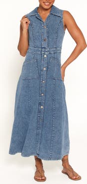 Petal & Pup Jye Sleeveless Denim Maxi Dress