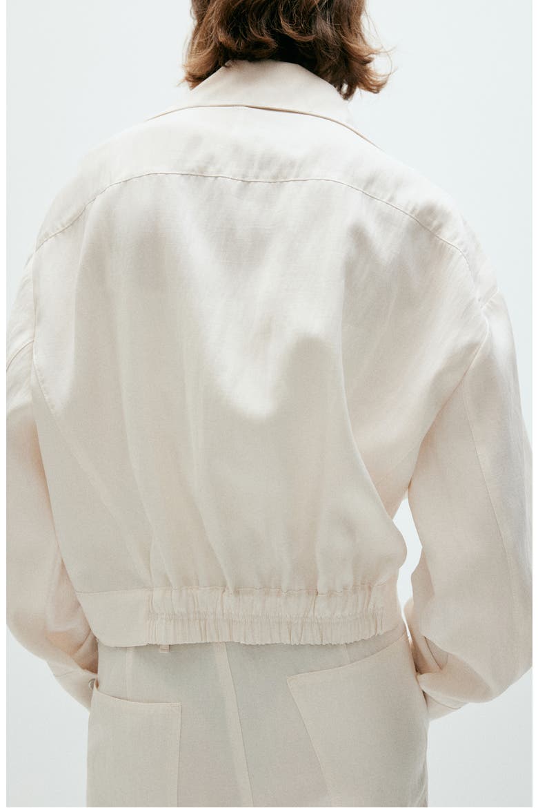 Marie High Neck Jacket, Alternate, color, WHITE