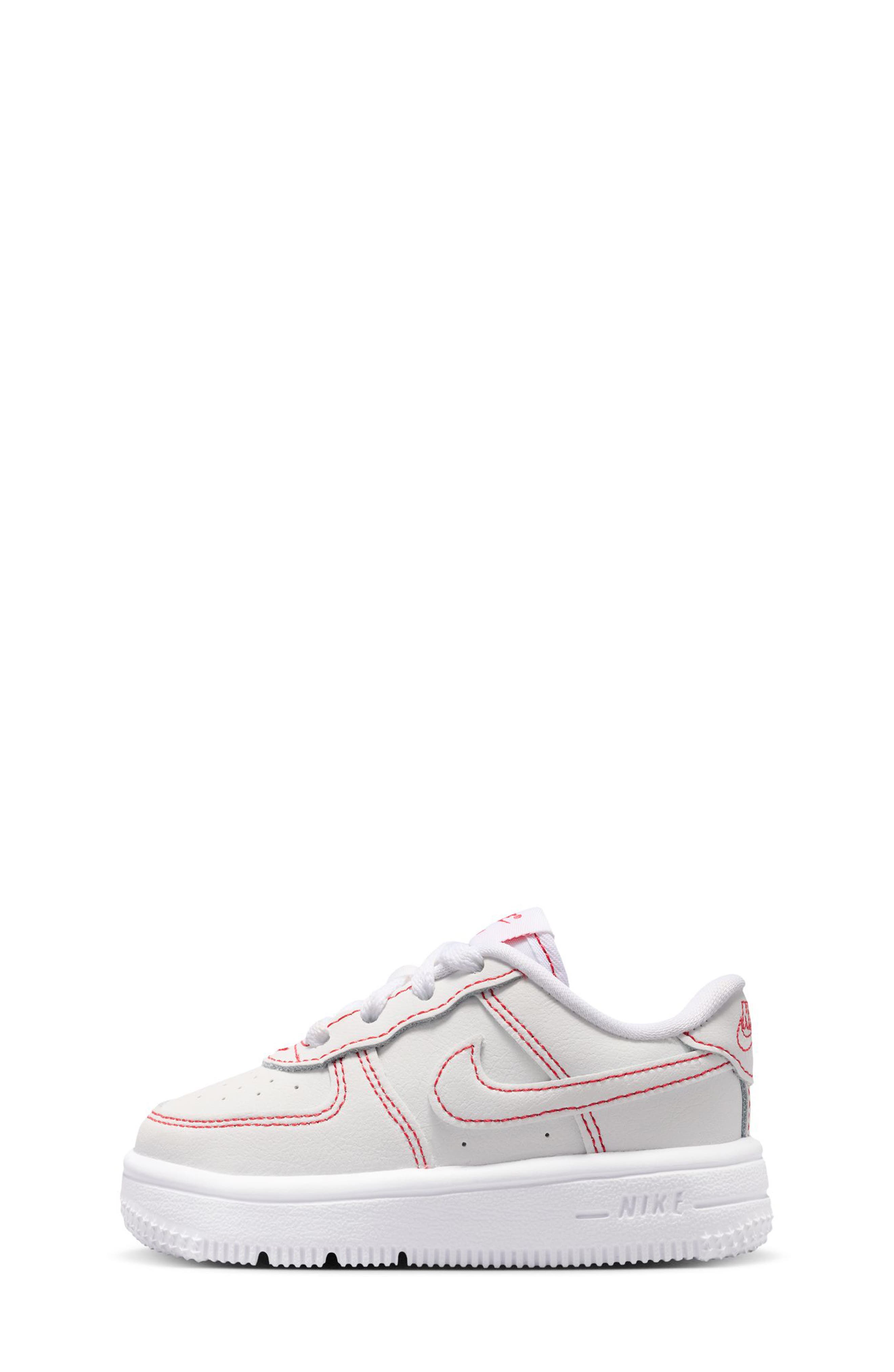 Kids' Air Force 1 Sneaker, Alternate, color, WHITE/ UNIVERSITY RED