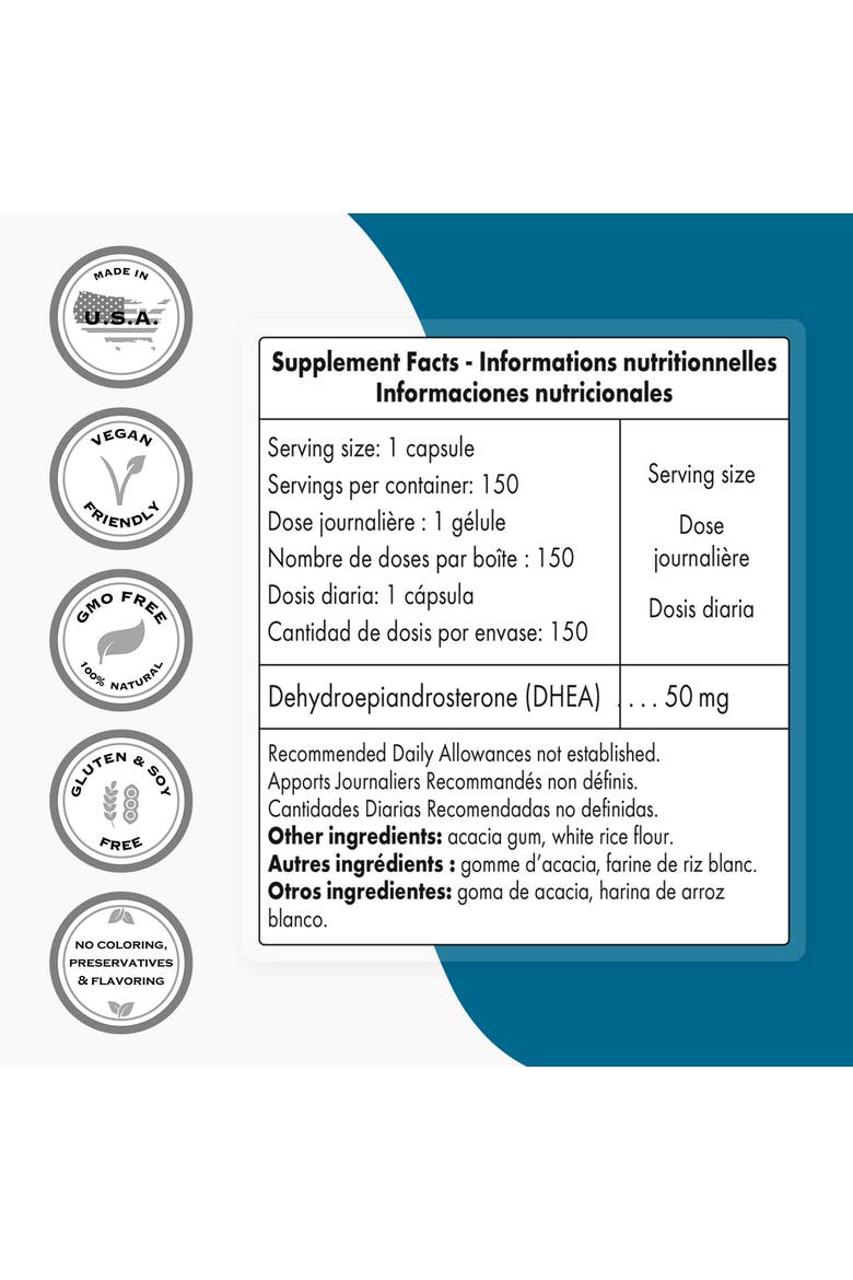 DHEA 50mg, Alternate, color, None