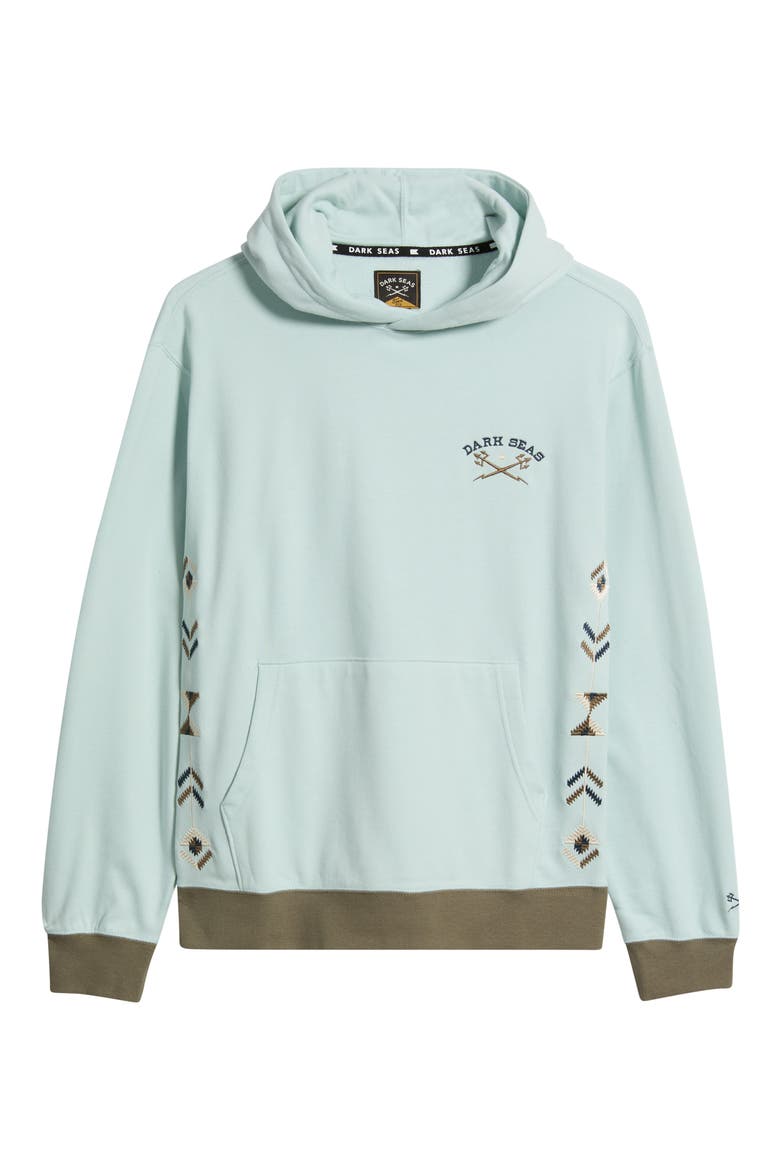 Leander Fleece Hoodie, Alternate, color, LIGHT DENIM