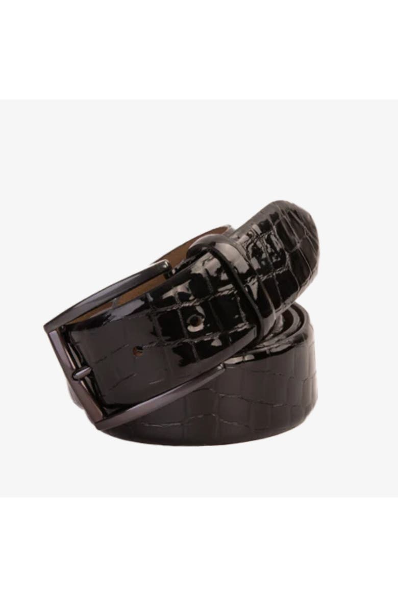 The Cordova Patent Leather Belt, Main, color, Black