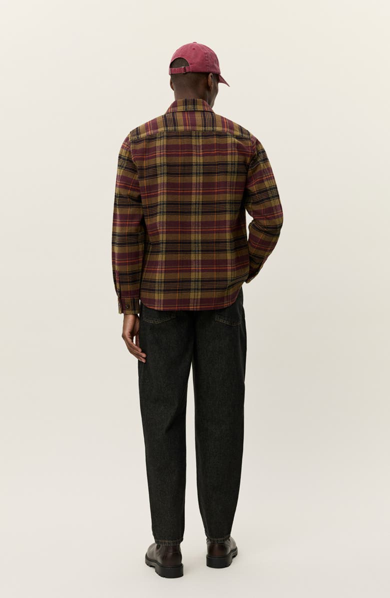 Les Deux Lennon Check Overshirt, Alternate, color, Fudge