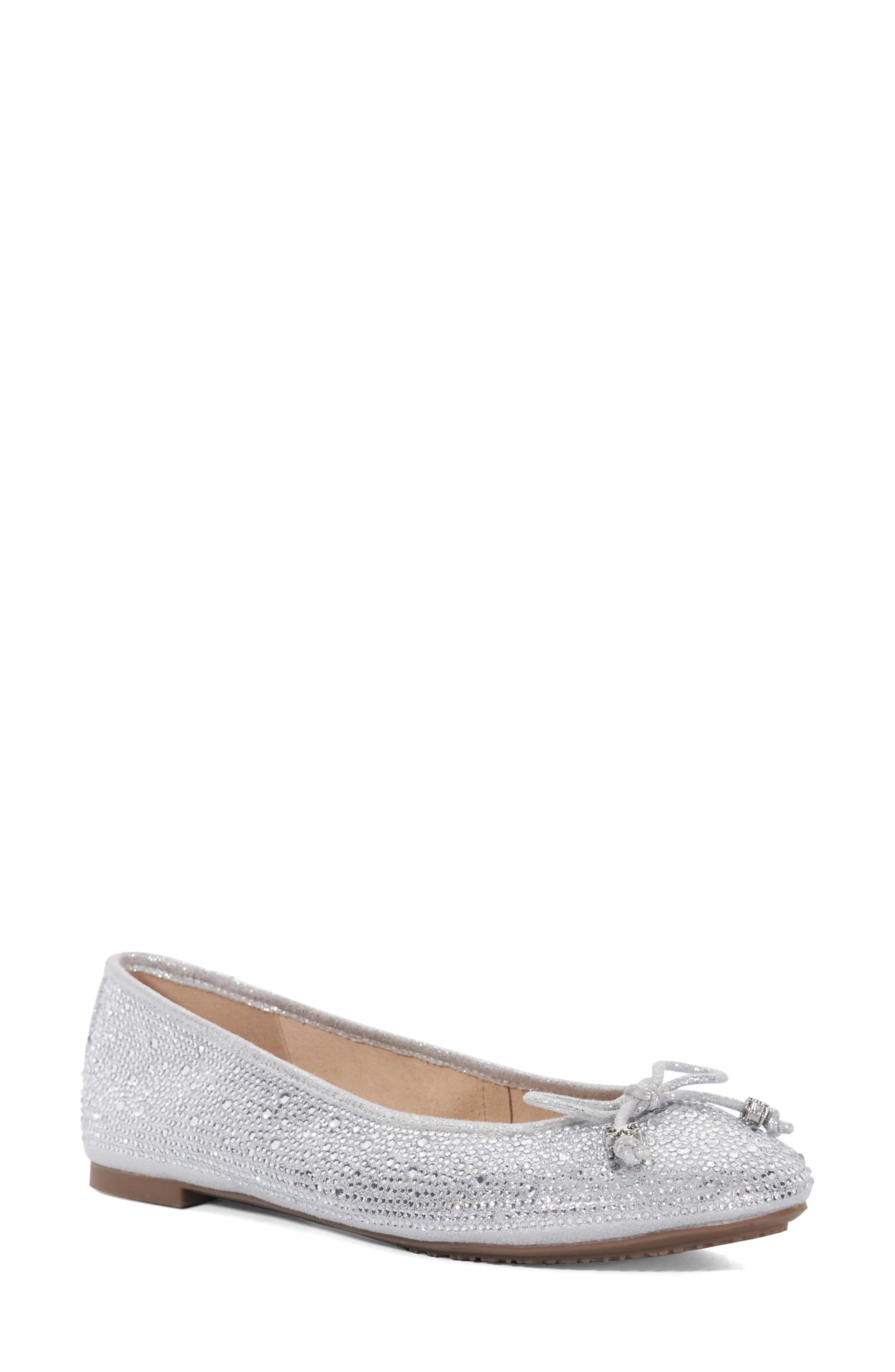 Dune London Hallis Embellished Ballet Flat, Main, color, 