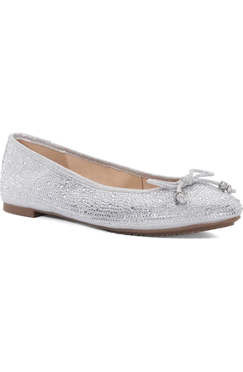 Dune London Hallis Embellished Ballet Flat, Main, color,
