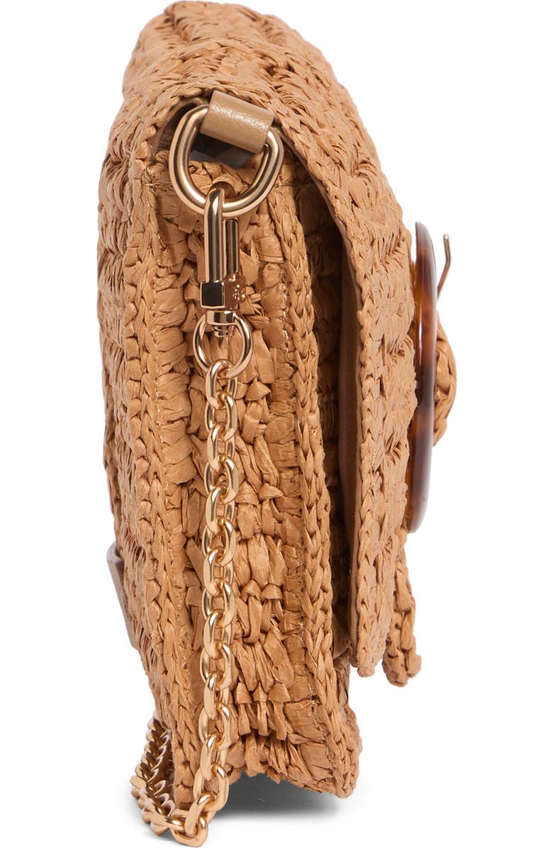 Sam Edelman Bailee Woven Raffia Clutch, Alternate, color, Tan