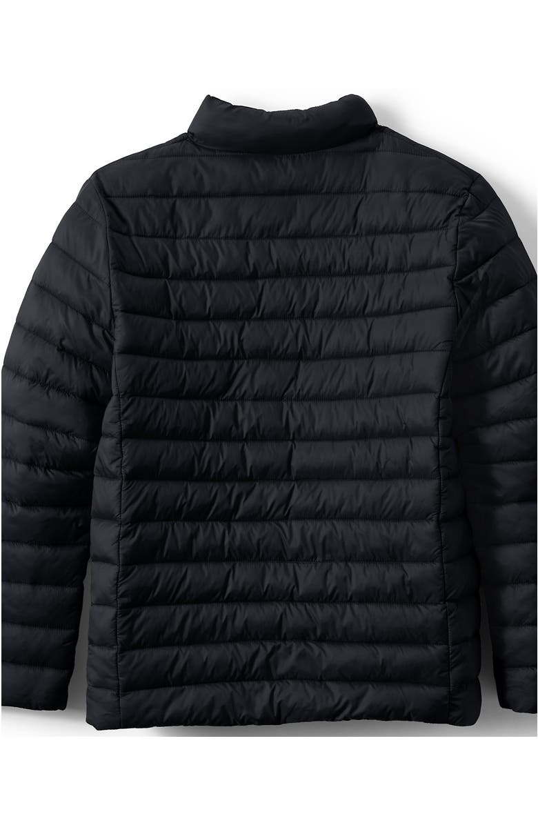 Lands' End School Uniform Kids ThermoPlume Jacket, Alternate, color, Black