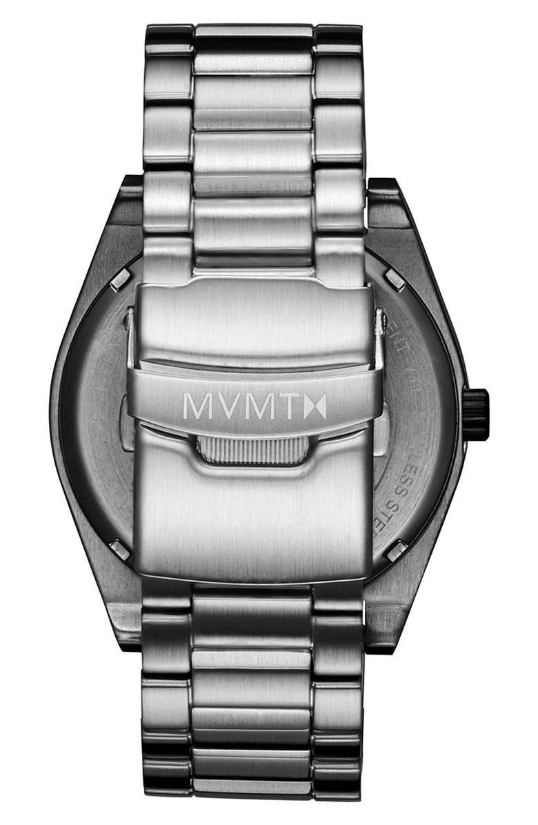 MVMT Element Quartz Bracelet Watch, 43mm, Alternate, color, Black