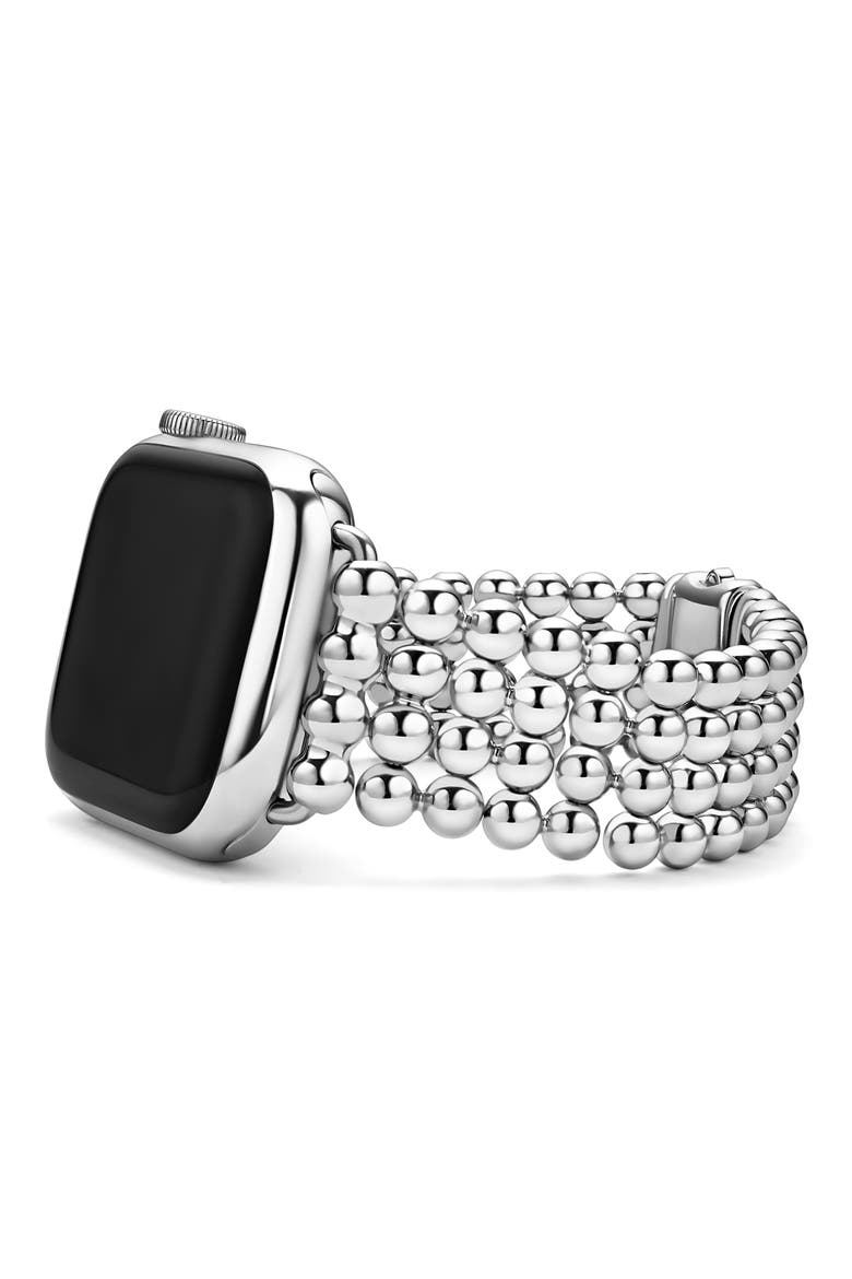 Smart Caviar Apple Watch® Watchband & Bracelet Set, Alternate, color, SILVER