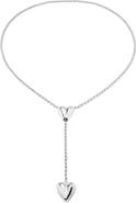 UNODE50 Double Heart Y Necklace