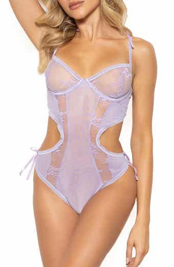 Seven ‘til Midnight Ditsy Floral Lace Teddy