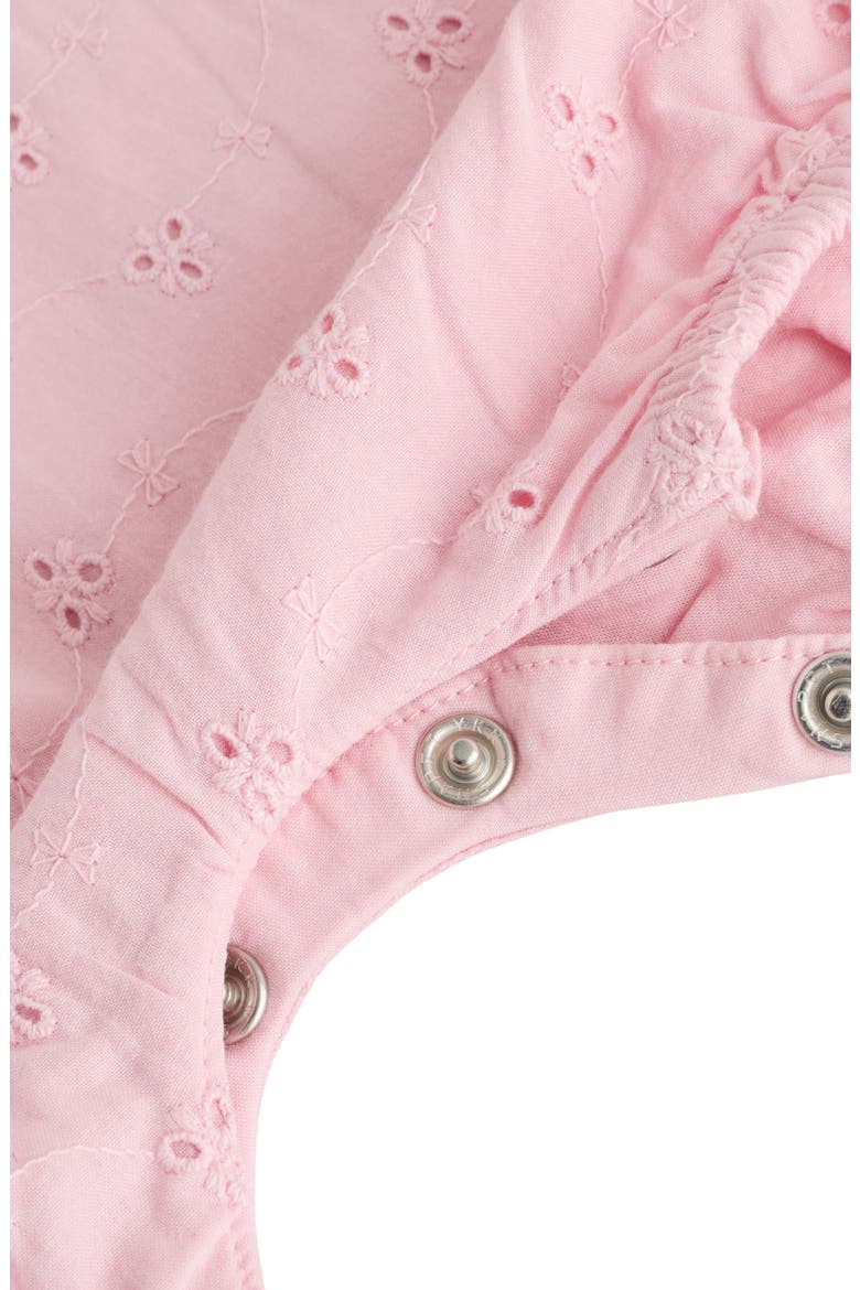 Cotton Eyelet Romper, Alternate, color, PINK