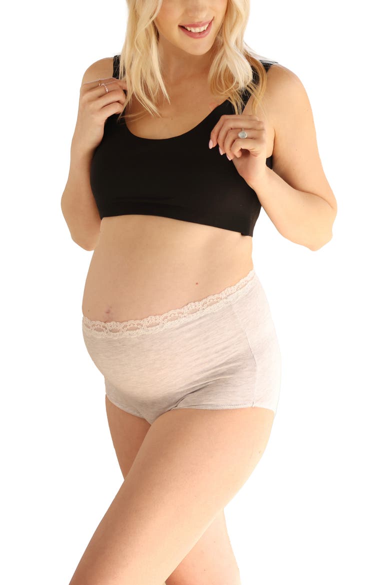 Assorted 2-Pack Maternity Briefs, Alternate, color, NAVY/ GREY