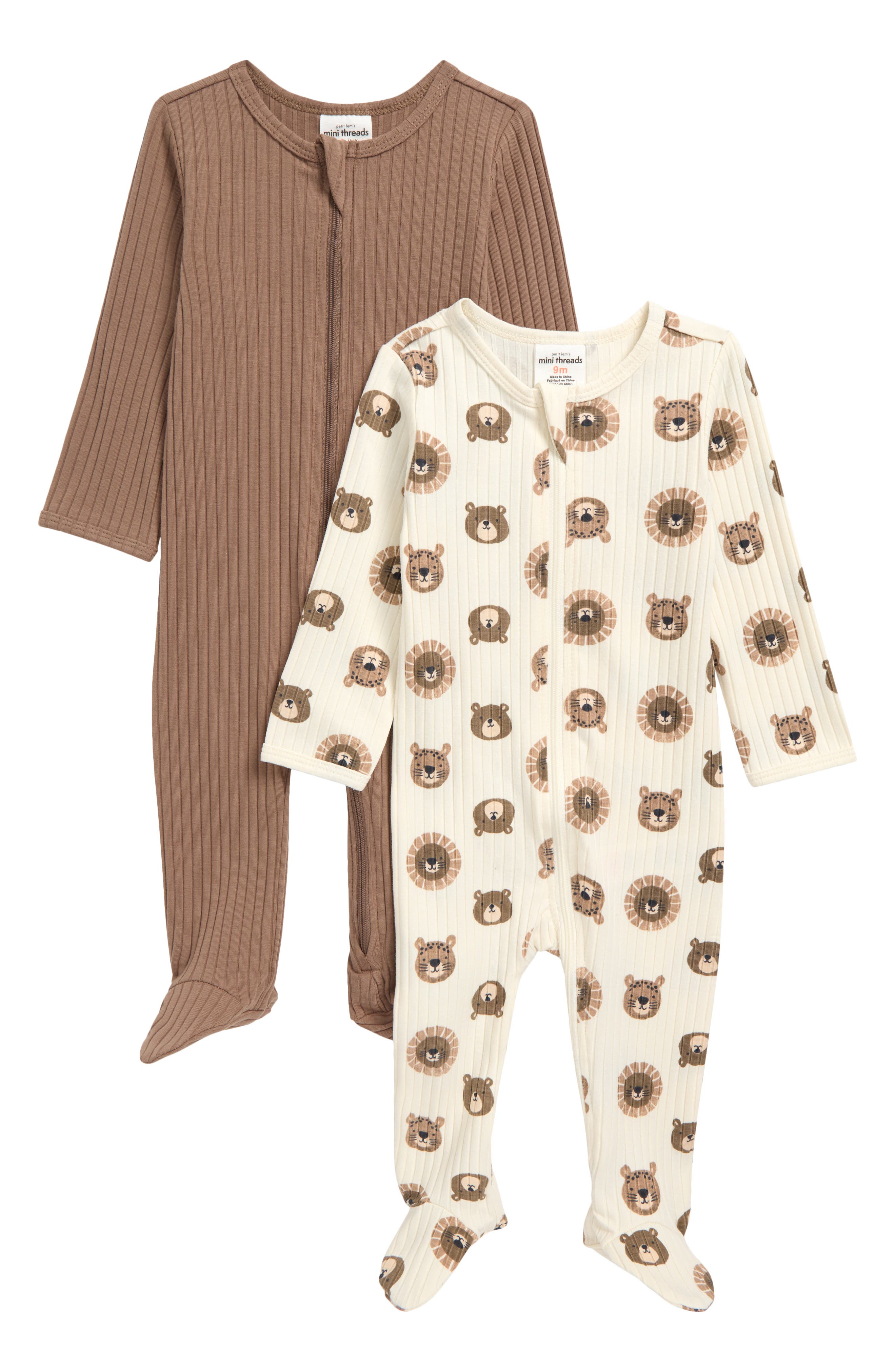 2-Pack Assorted Footies