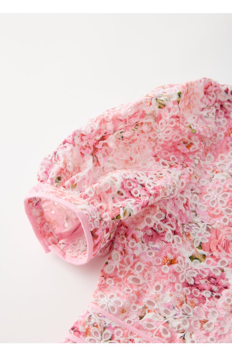 Marlo Kids Julietta Cotton Embroidered Mini Dress, Alternate, color, Floral