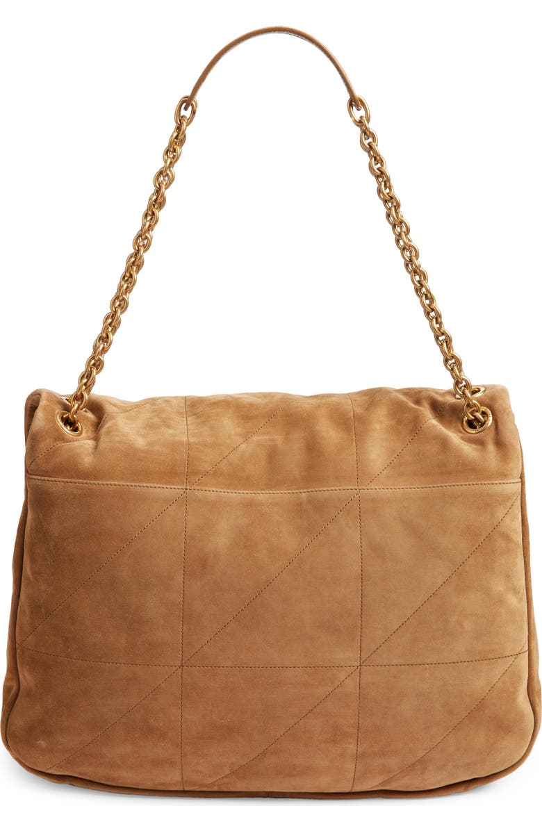 Saint Laurent Jamie 4.3 Patchwork Suede Shoulder Bag, Alternate, color, Golden Leaf