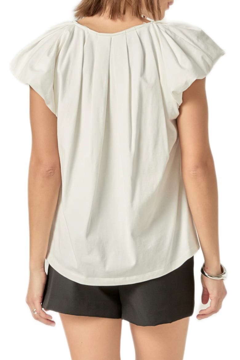 Puff Sleeve Top, Alternate, color, WHITE