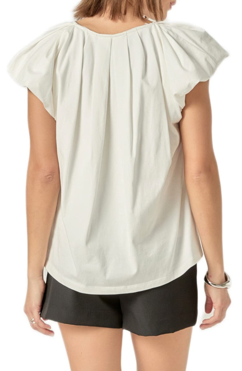 English Factory Puff Sleeve Top, Alternate, color, 