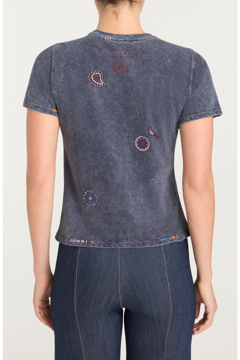 Ain't My First Rodeo Shrunken T-Shirt, Alternate, color, NAVY MULTI