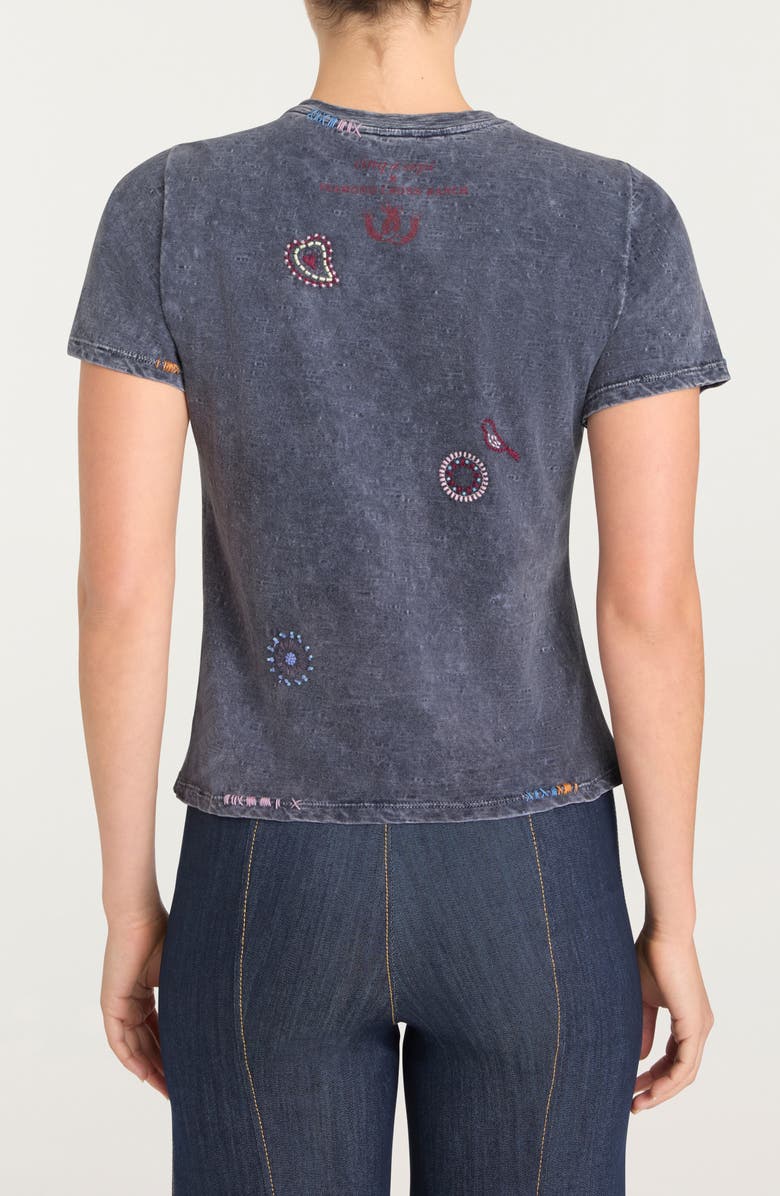 Cinq à Sept Ain
t My First Rodeo Shrunken T-Shirt, Alternate, color, Navy Multi