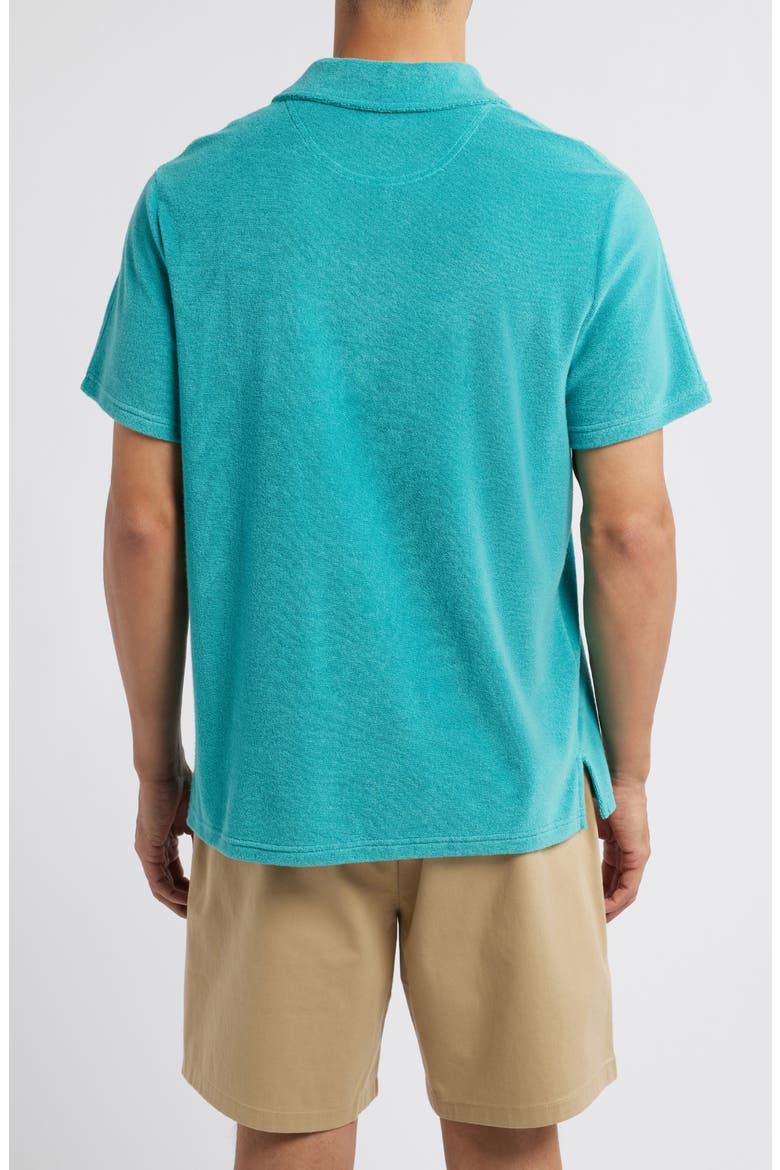 Terry Cloth Polo, Alternate, color, BALTIC TEAL