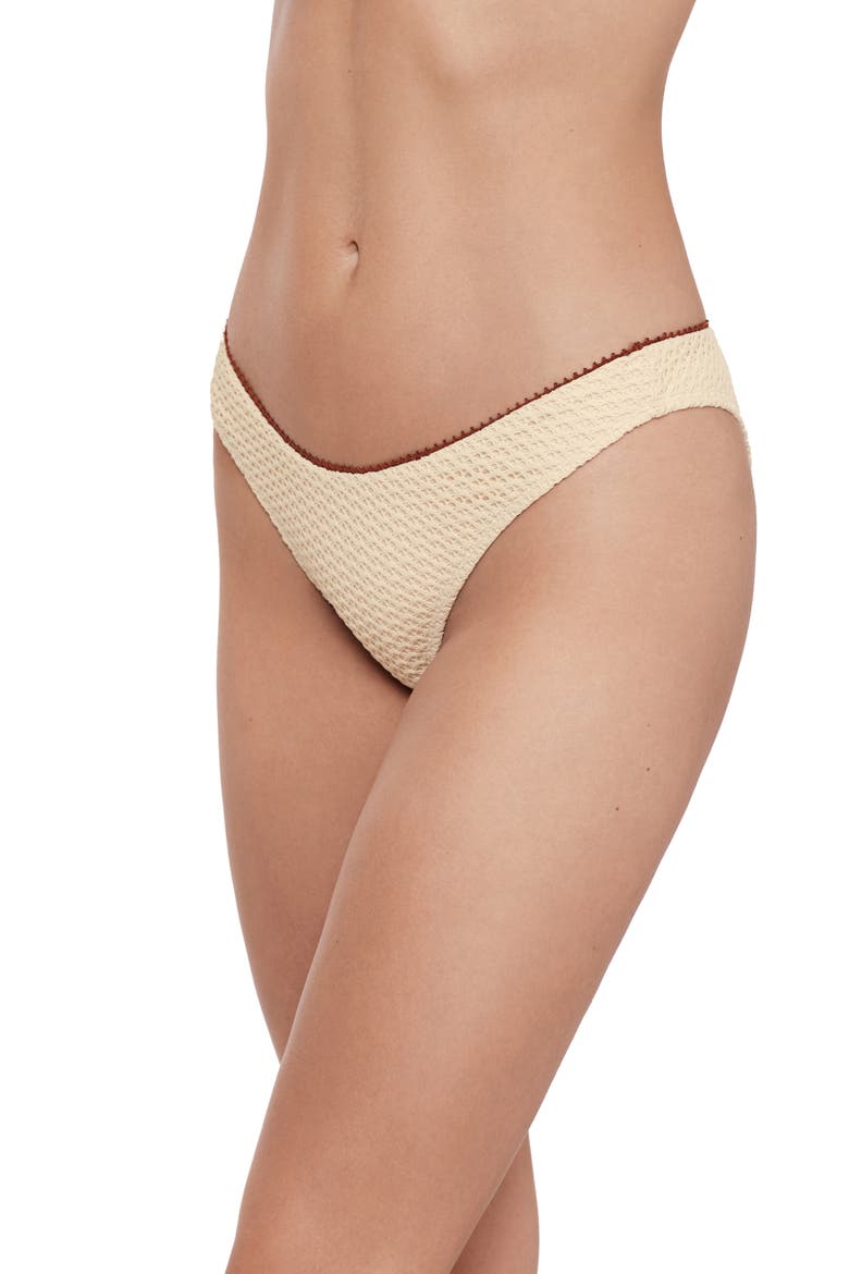 Scoop Front Hipster Bikini Bottoms, Alternate, color, PEARL
