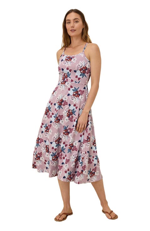 Organic Cotton Fit & Flare Midi Dress