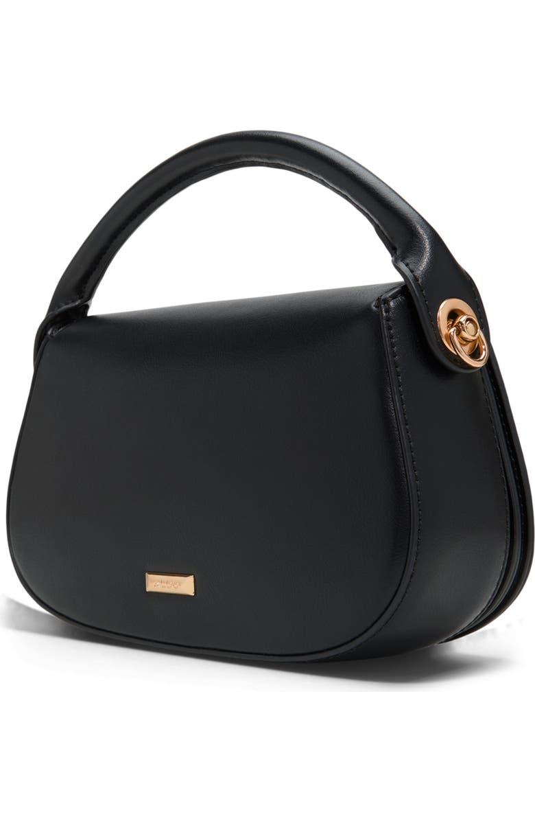 ALDO Willamae Faux Leather Top Handle Bag, Alternate, color, Black